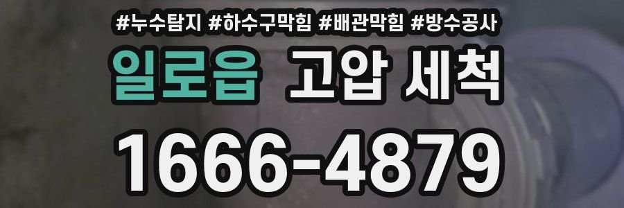 일로읍 고압 세척