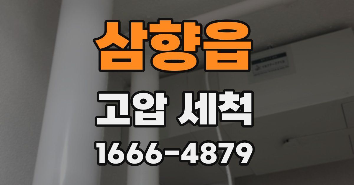 삼향읍 고압 세척
