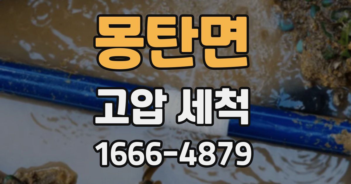 몽탄면 고압 세척