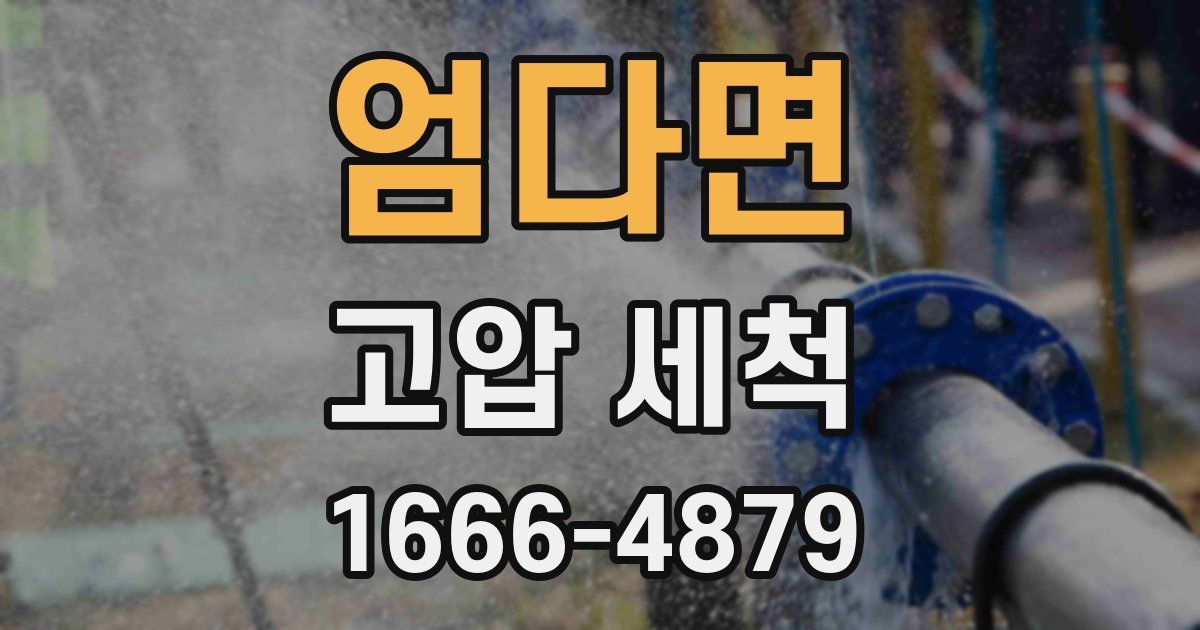 엄다면 고압 세척