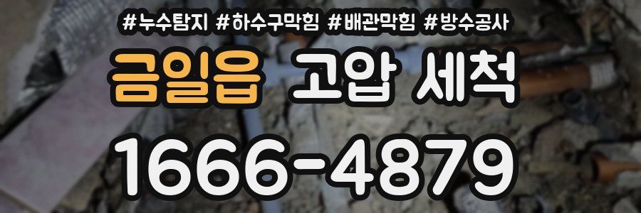 금일읍 고압 세척