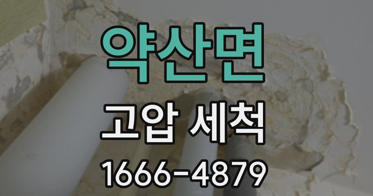 약산면 고압 세척