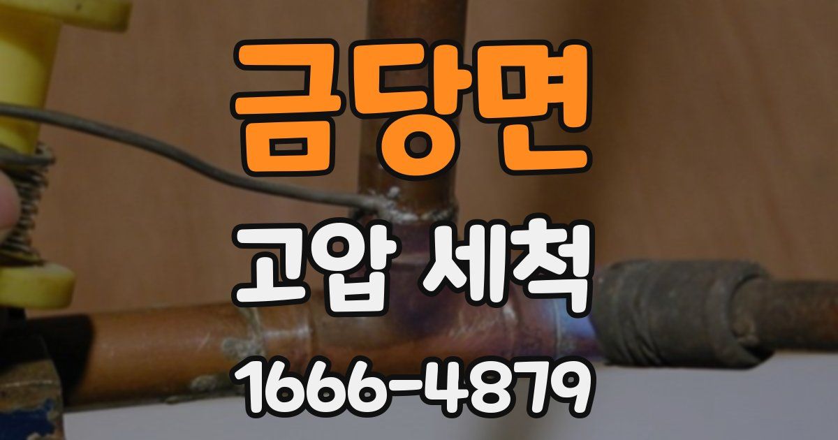 금당면 고압 세척