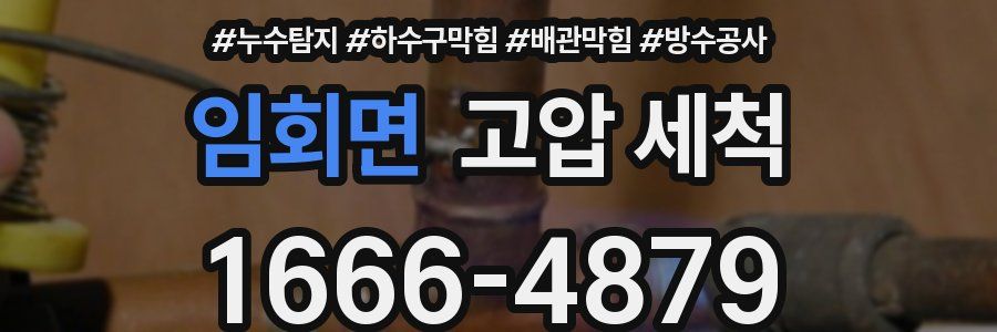 임회면 고압 세척