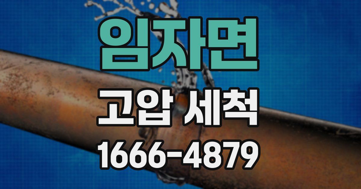 임자면 고압 세척