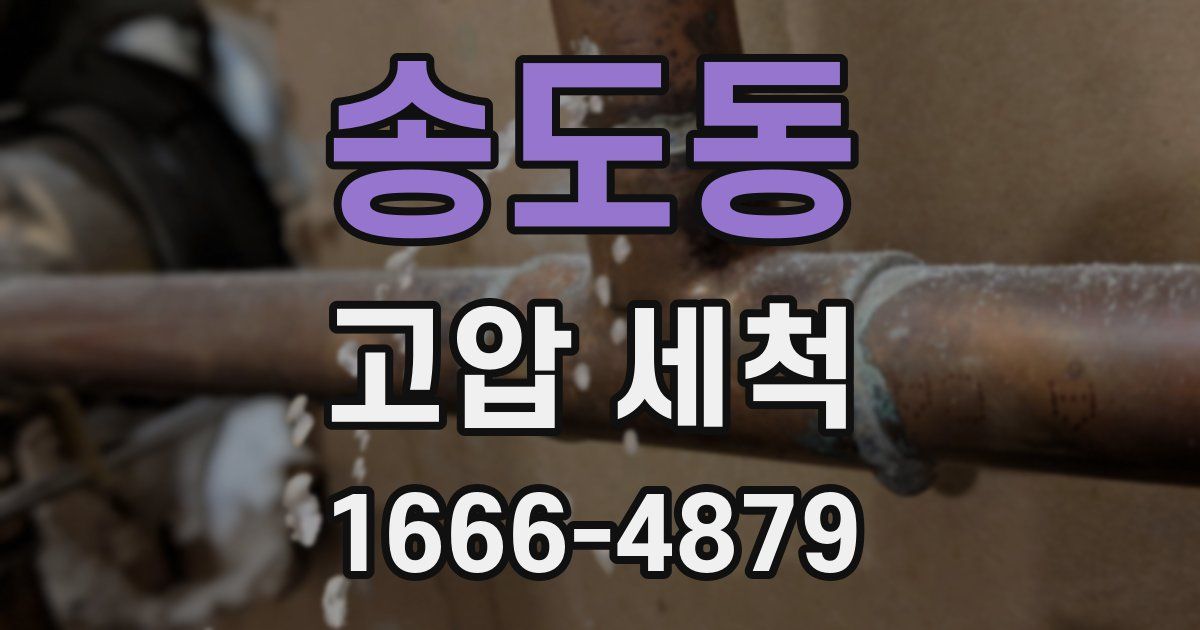 송도동 고압 세척