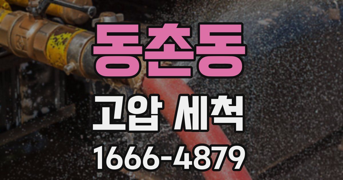 동촌동 고압 세척