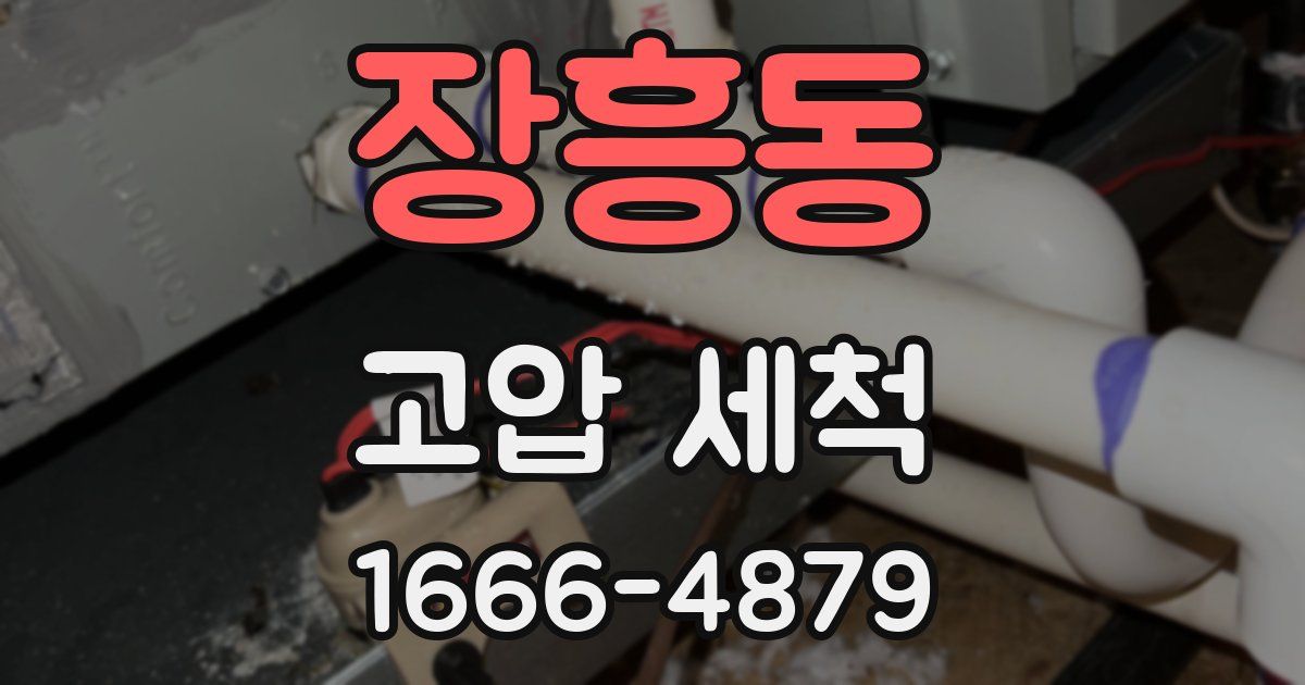 장흥동 고압 세척