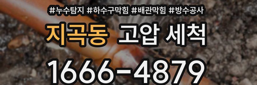 지곡동 고압 세척