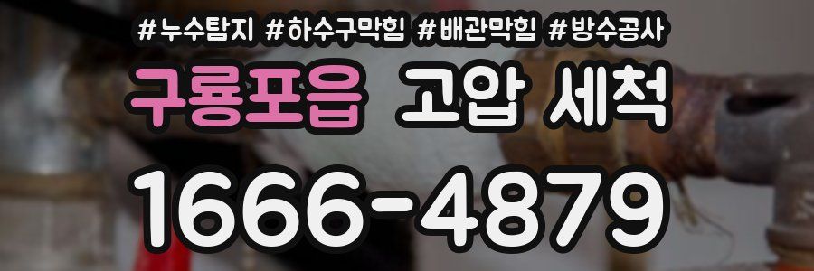 구룡포읍 고압 세척