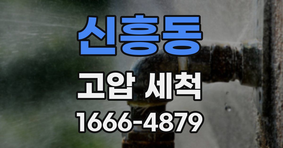 신흥동 고압 세척