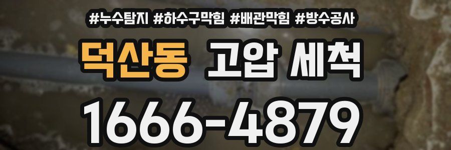 덕산동 고압 세척