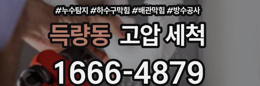 득량동 고압 세척