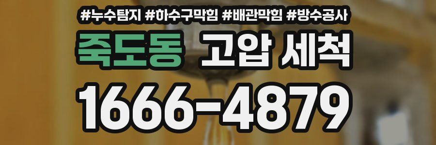죽도동 고압 세척