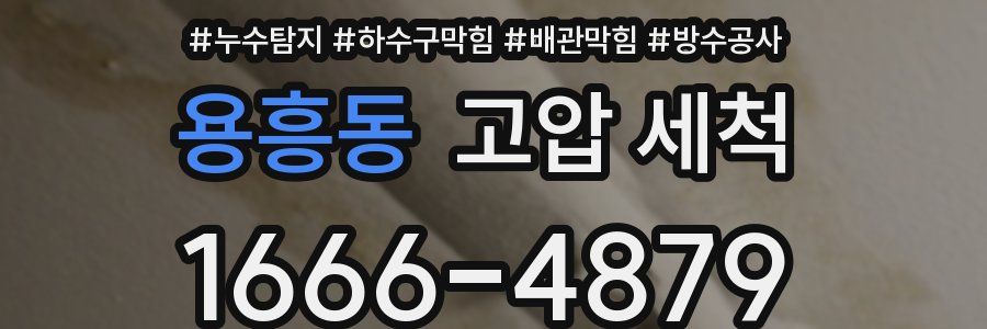 용흥동 고압 세척