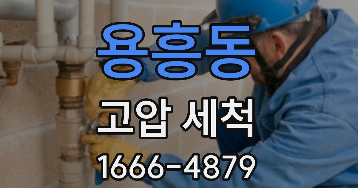 용흥동 고압 세척