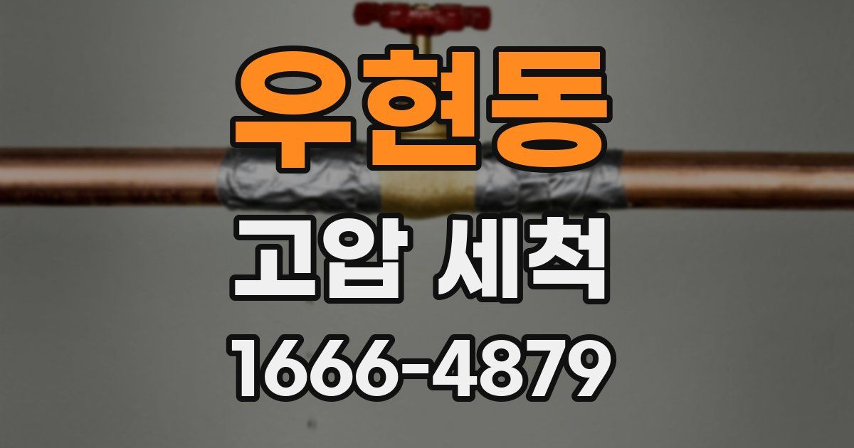 우현동 고압 세척