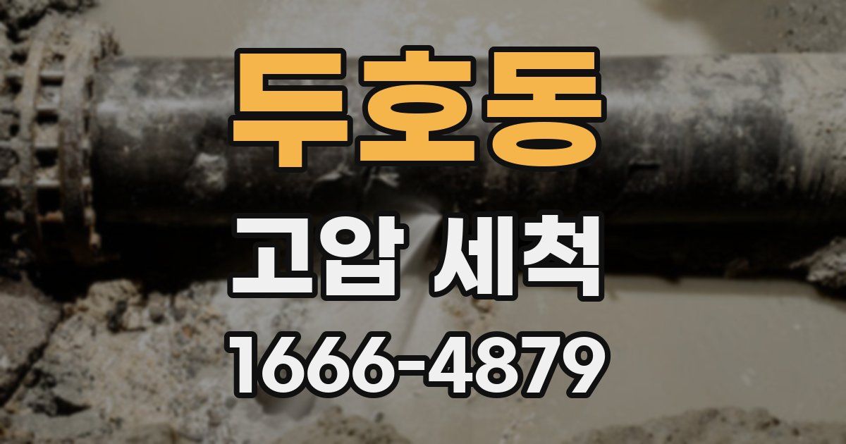 두호동 고압 세척