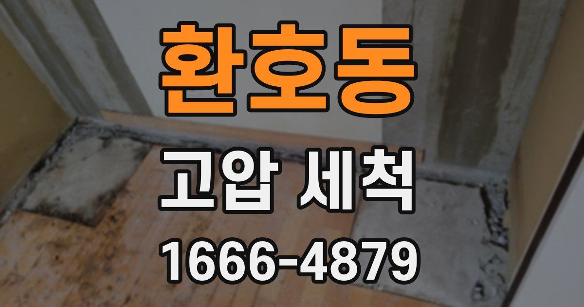 환호동 고압 세척