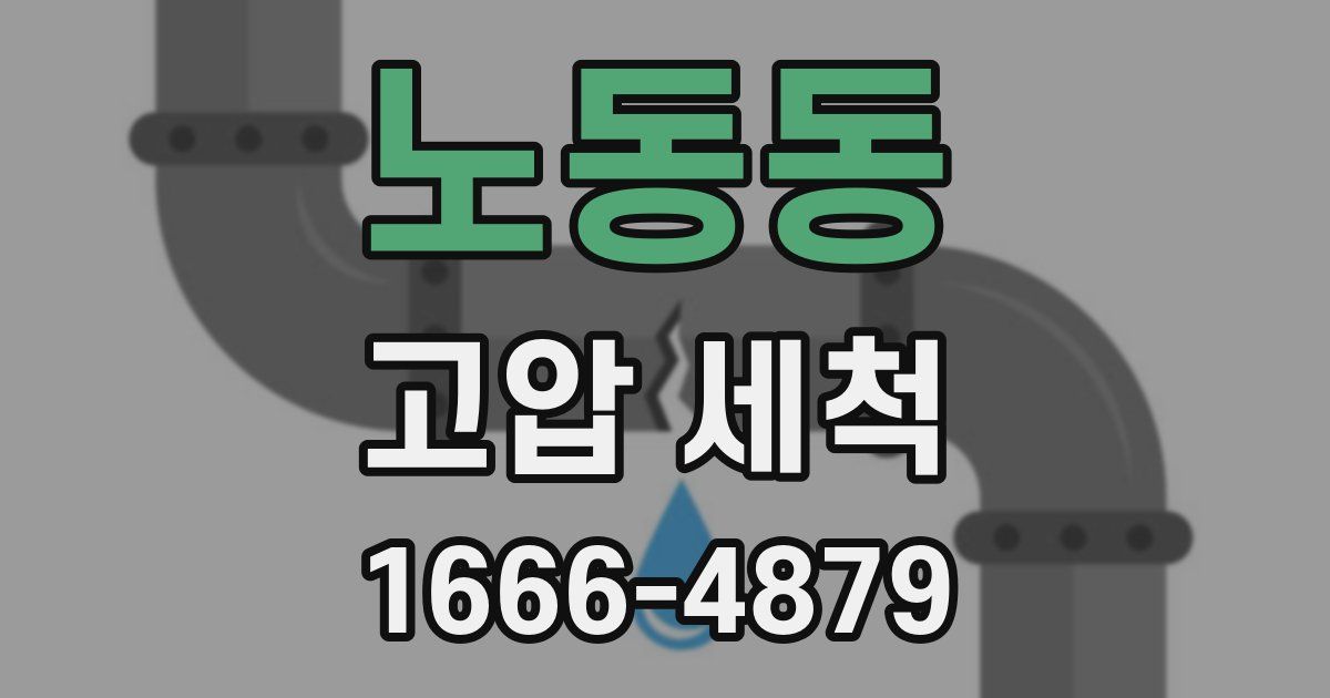노동동 고압 세척