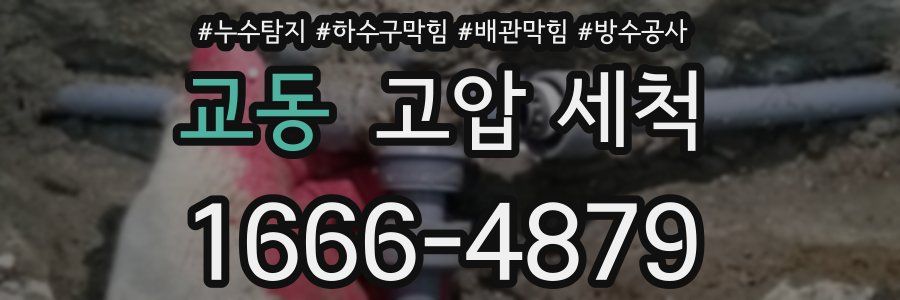 교동 고압 세척