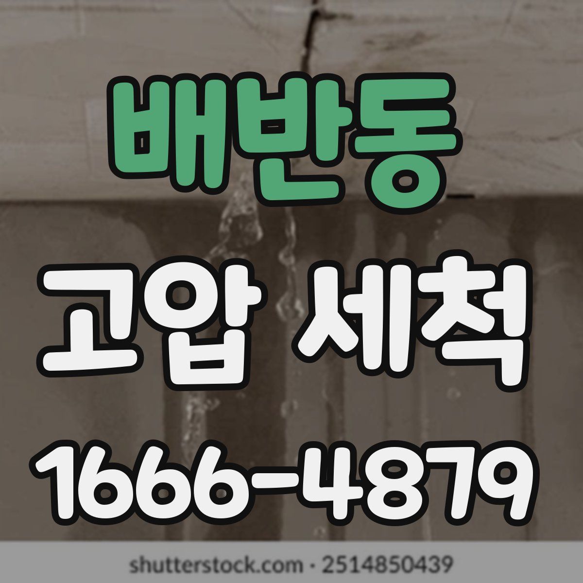 배반동 고압 세척