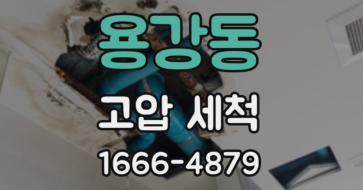 용강동 고압 세척