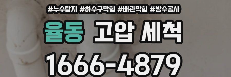 율동 고압 세척