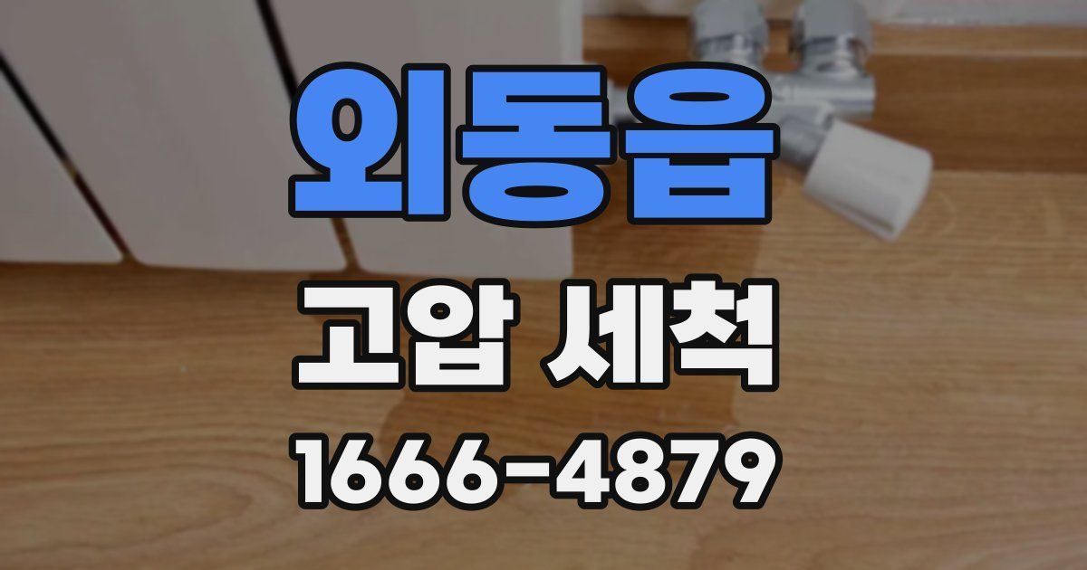 외동읍 고압 세척