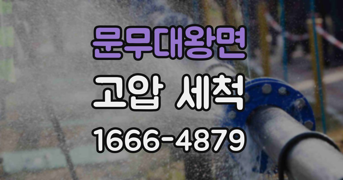 문무대왕면 고압 세척