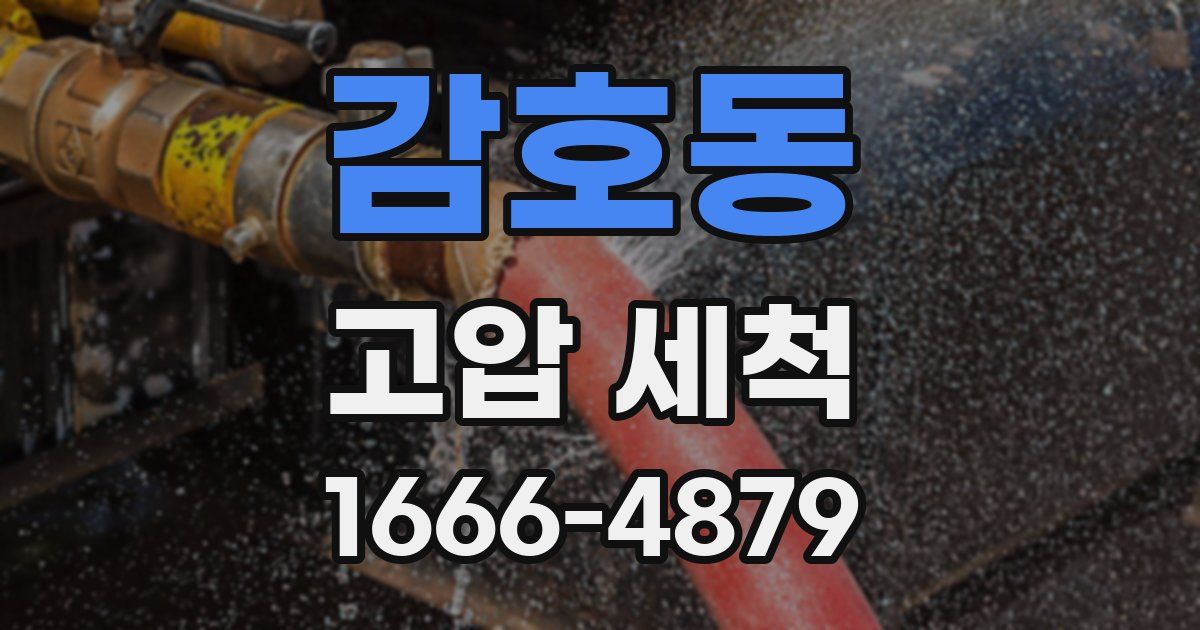 감호동 고압 세척