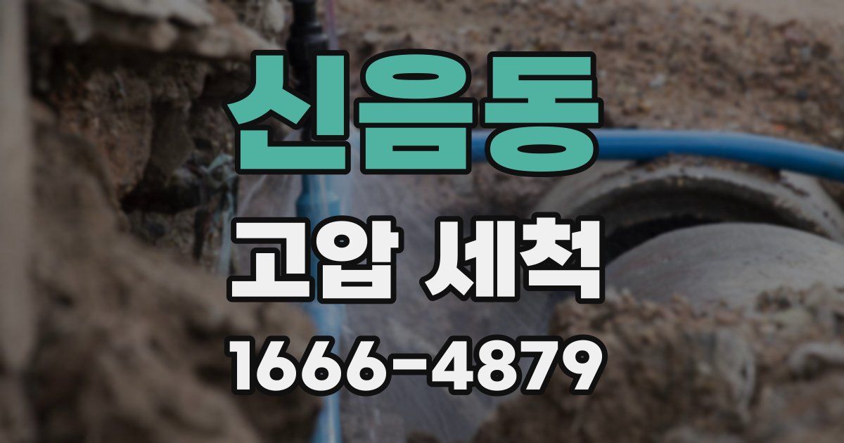 신음동 고압 세척