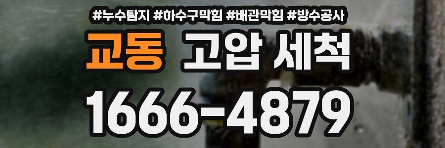 교동 고압 세척