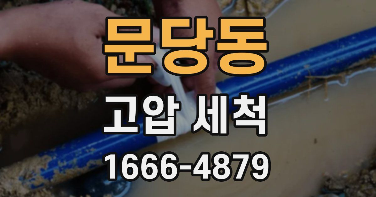 문당동 고압 세척