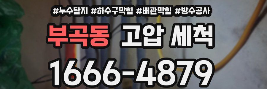 부곡동 고압 세척