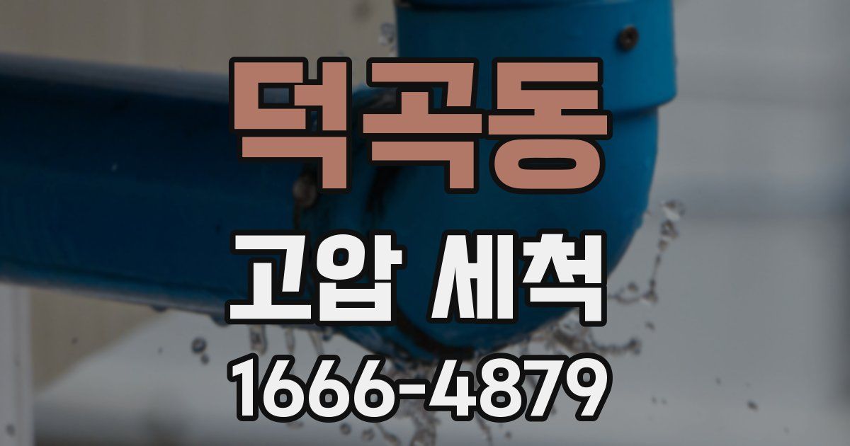 덕곡동 고압 세척