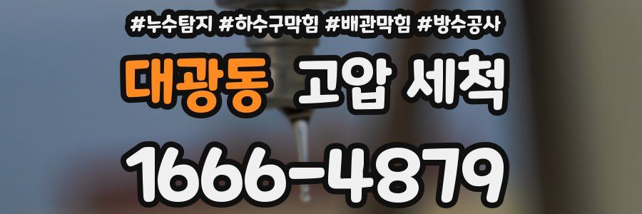 대광동 고압 세척