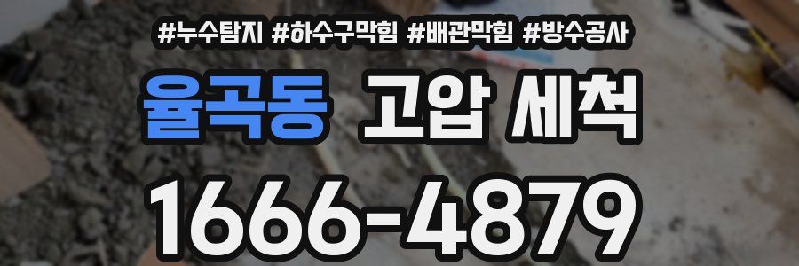 율곡동 고압 세척