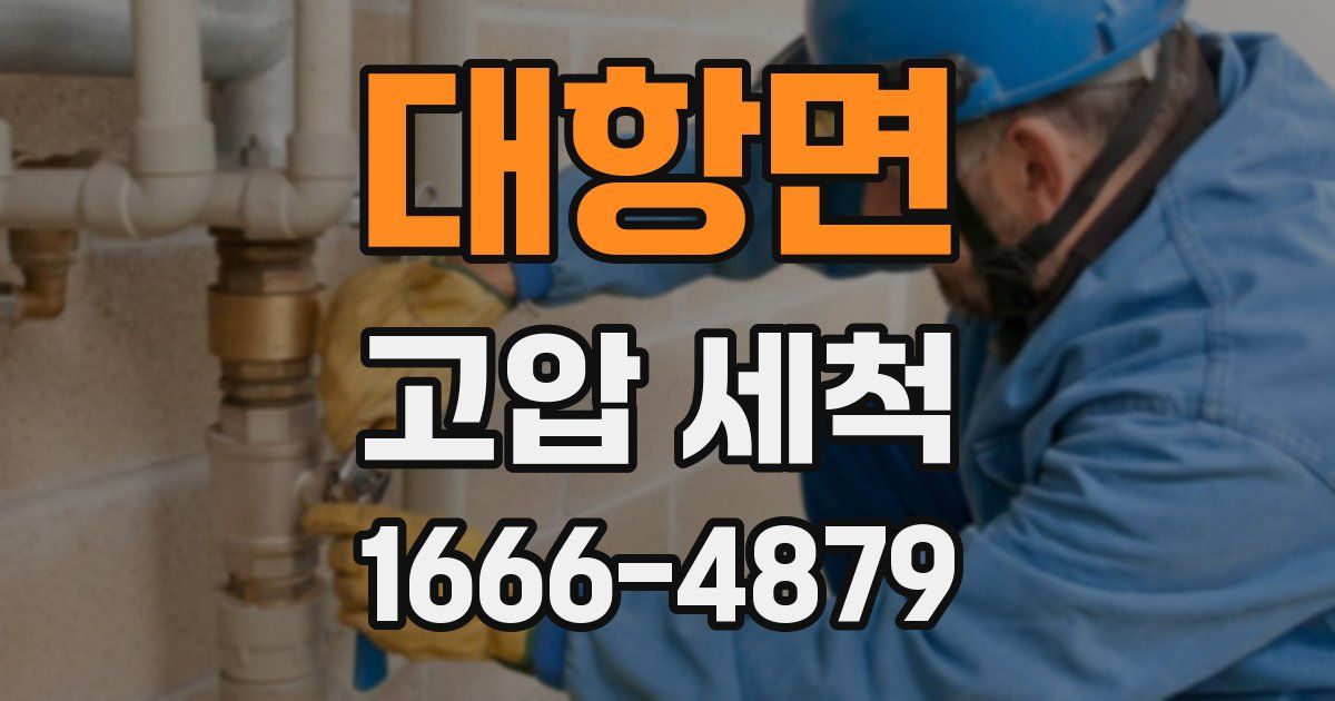 대항면 고압 세척
