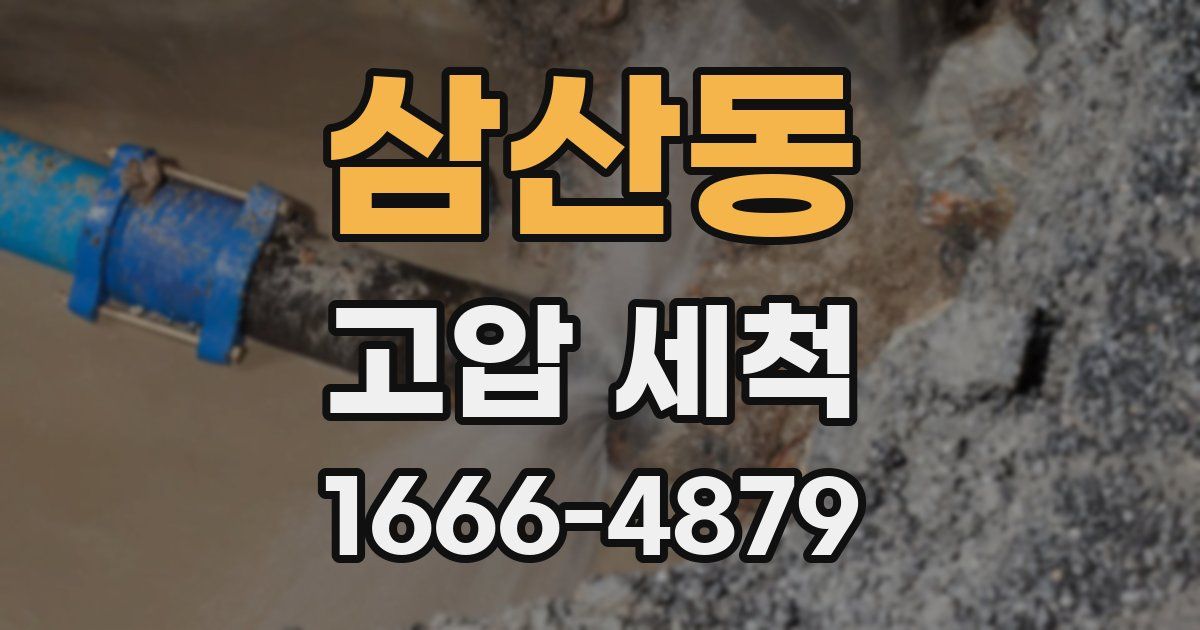 삼산동 고압 세척