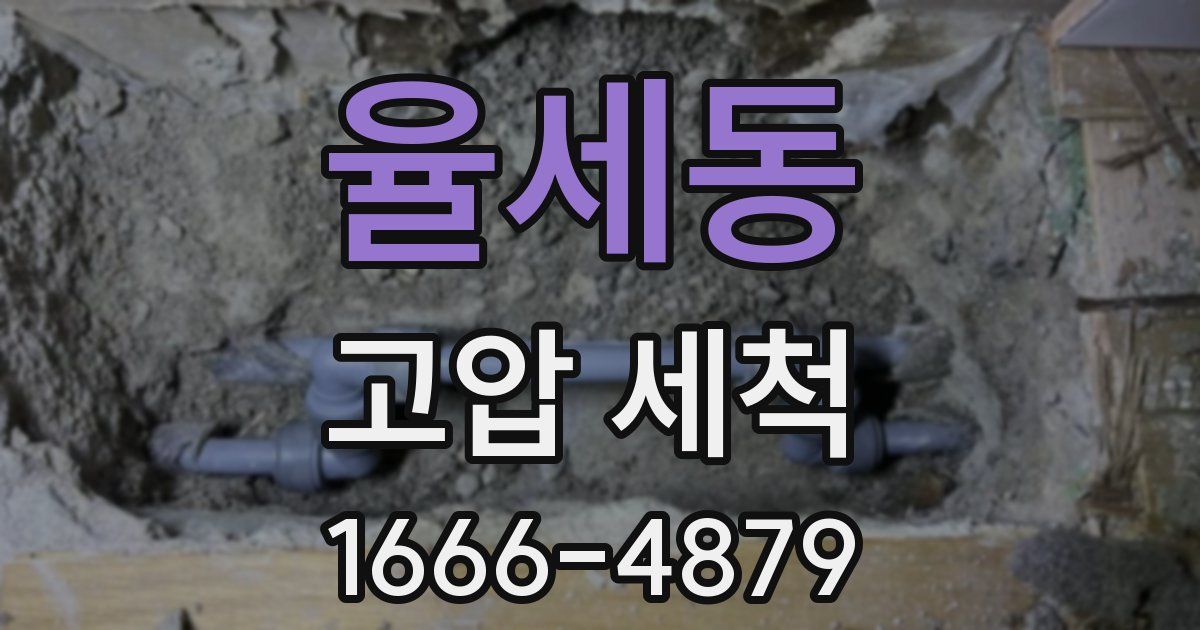 율세동 고압 세척