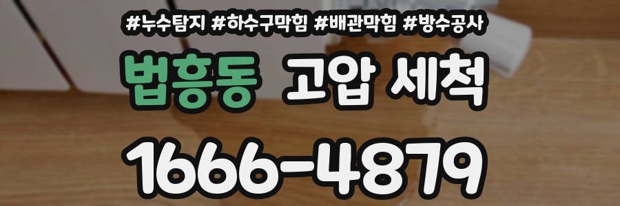 법흥동 고압 세척