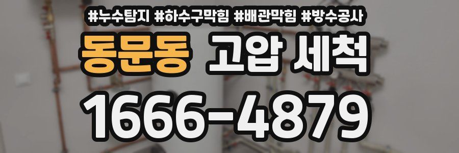 동문동 고압 세척