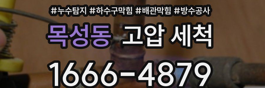 목성동 고압 세척