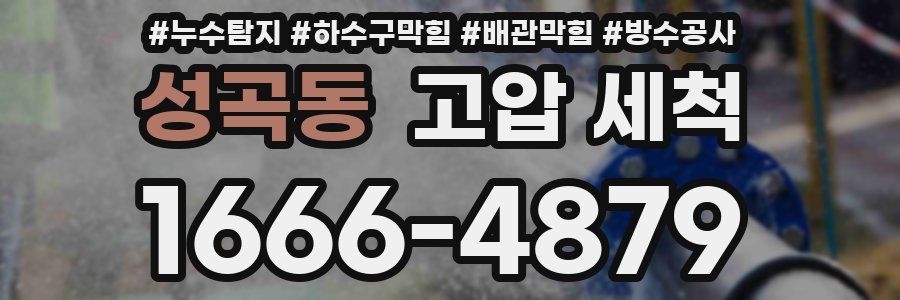 성곡동 고압 세척