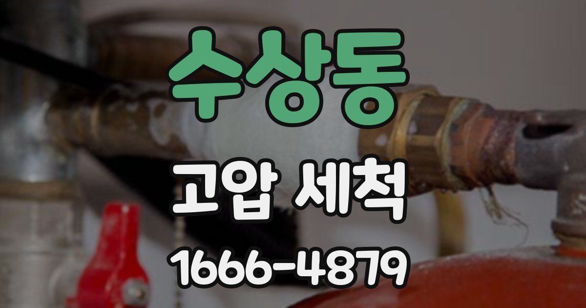 수상동 고압 세척