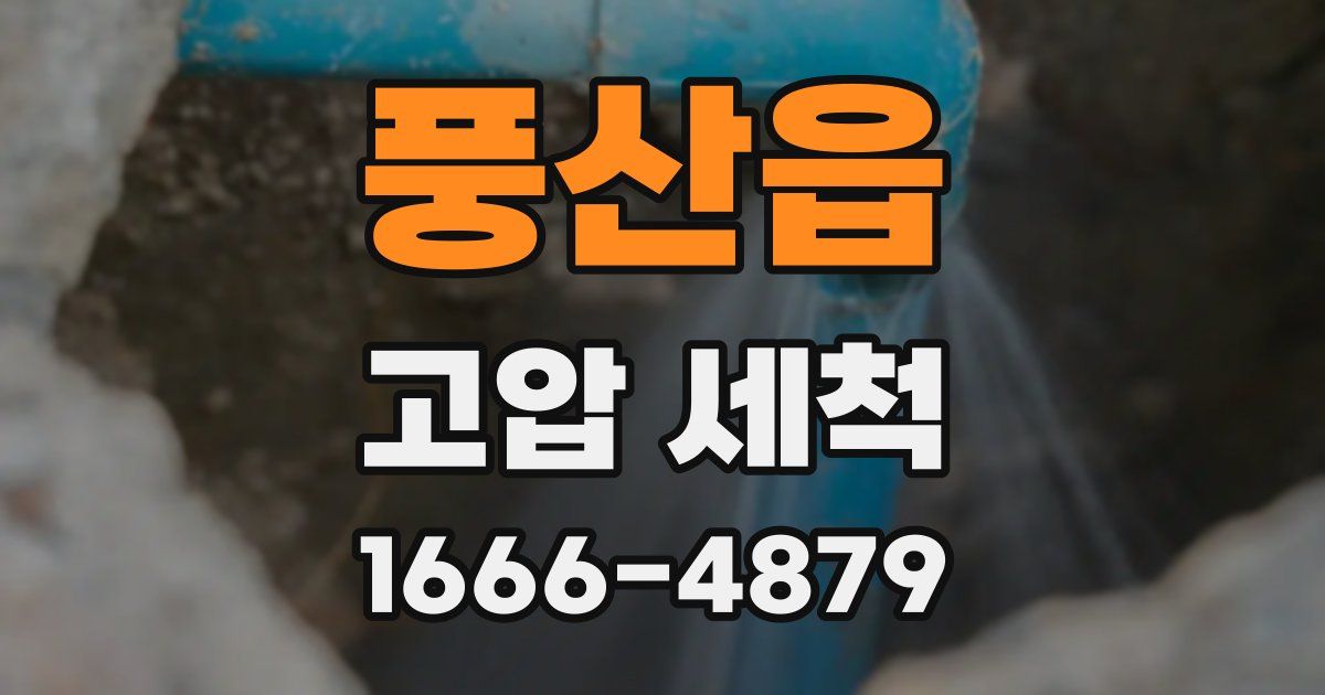 풍산읍 고압 세척