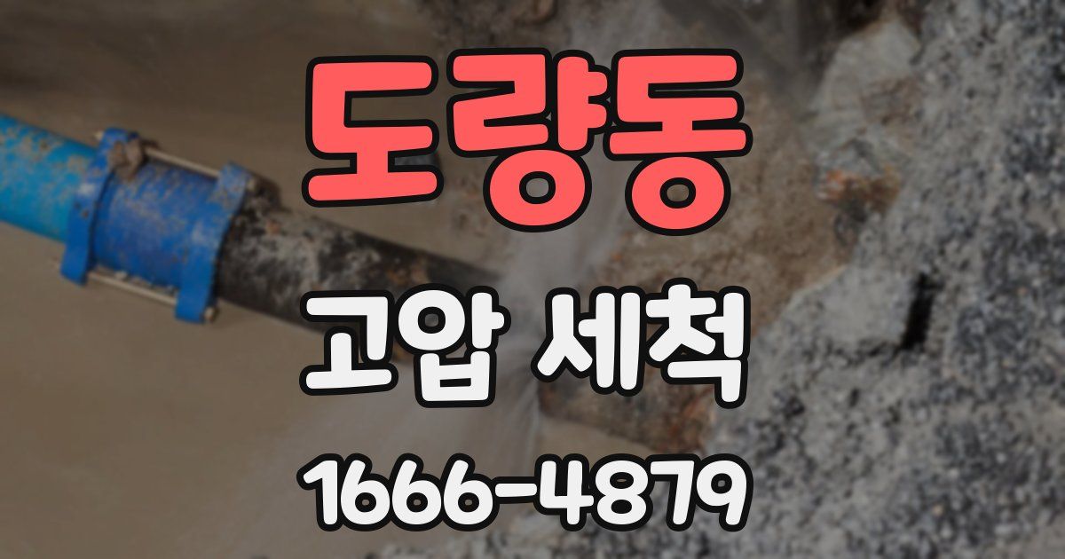 도량동 고압 세척