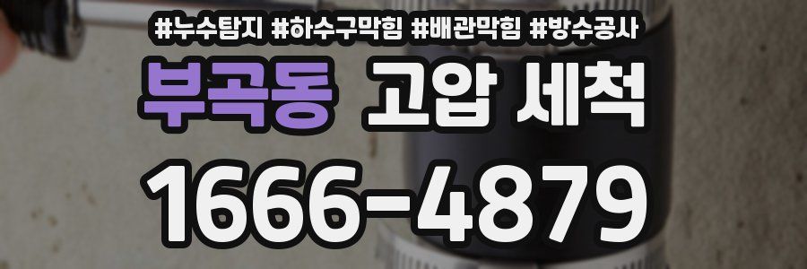 부곡동 고압 세척