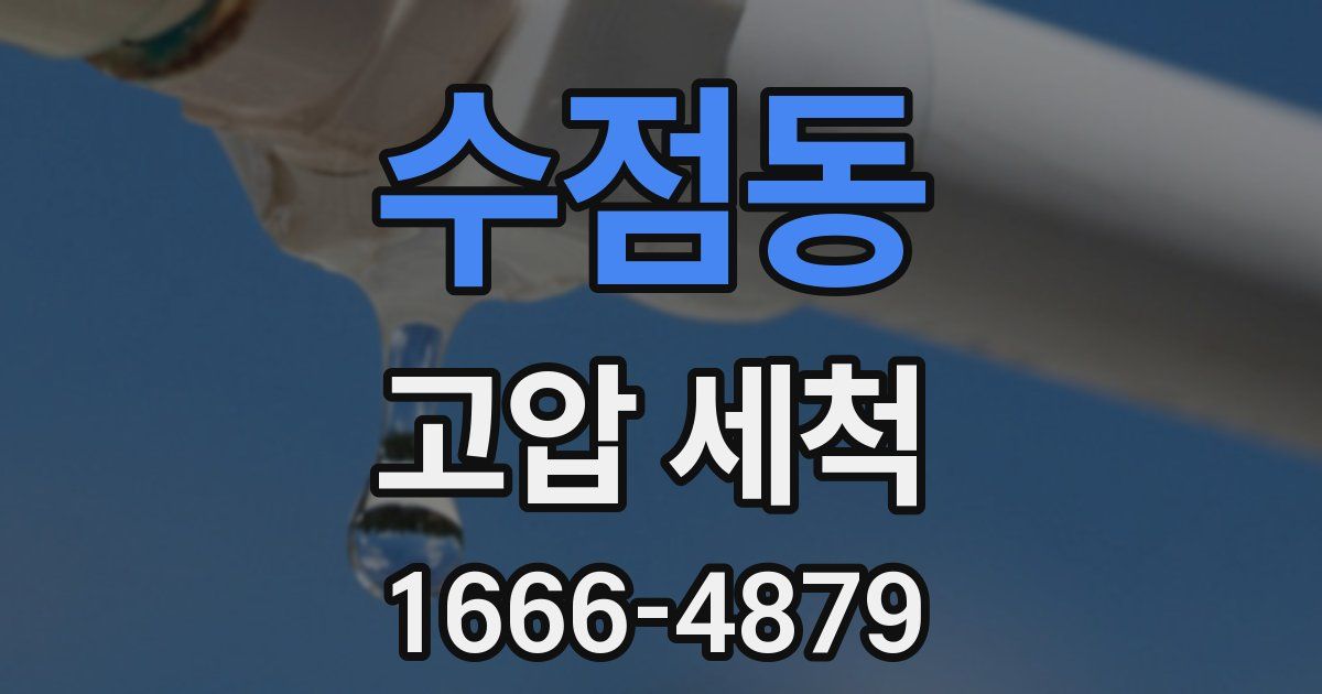 수점동 고압 세척